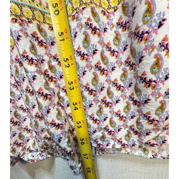 Nhim Womens Paisley Maxi Dress Sze M Multicolor Strappy Summer Beach V-Neck Chic - Picture 8 of 13